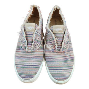 Rocket Dog womens slip on shoes sz 8 multi color stripe